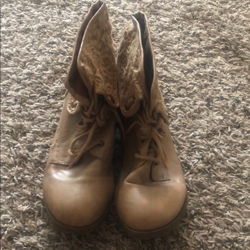 Cream Rock and Candy Booties